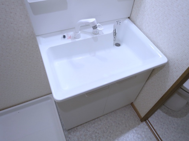 洗面設備　シャンプードレッサーなので、忙しい朝も時短！