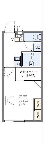 レオパレスフローラの間取り写真