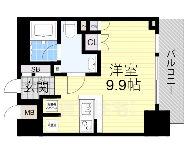 地下鉄長堀鶴見緑地線 京橋駅 徒歩3分 10階建 築21年の間取り写真