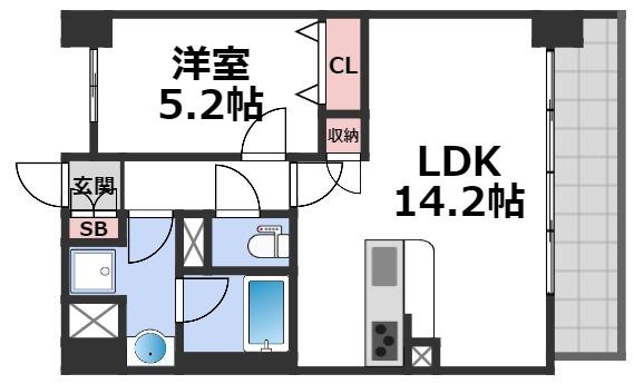 ベルンガーデン上本町の間取り写真