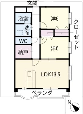 キャッスルメジュールの間取り写真