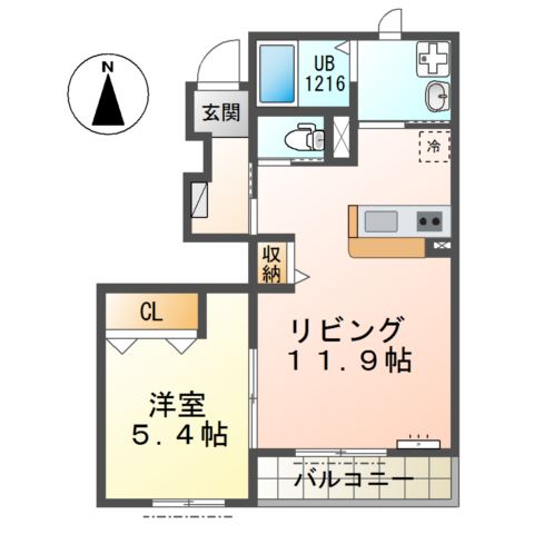 レジデンス鶴田の間取り写真