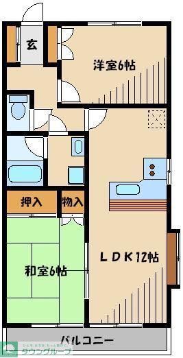 サンシャインハイツ草加の間取り写真