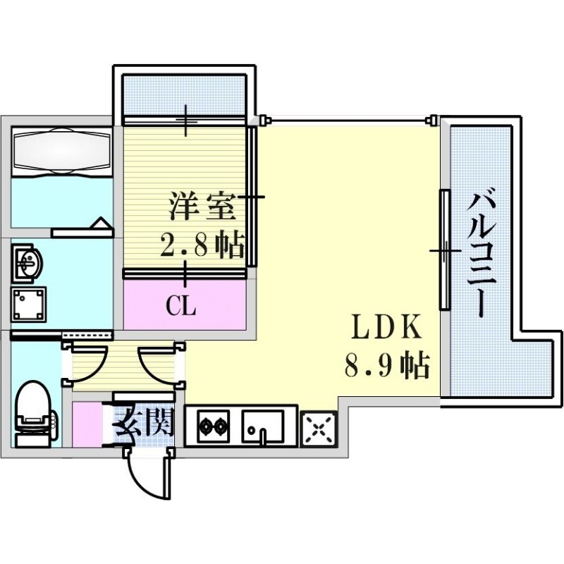 SDグランツ神戸水木通の間取り写真