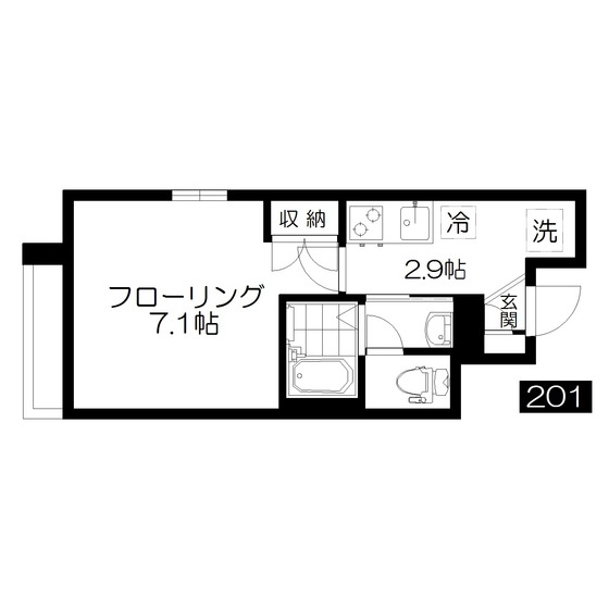 パークノースヴィラ西荻の間取り写真