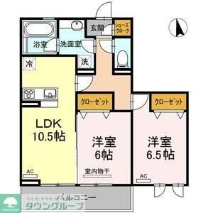 アンソレイエ トモの間取り写真