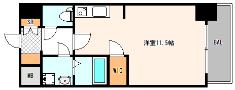 大阪プレステージアコモデーションの間取り写真
