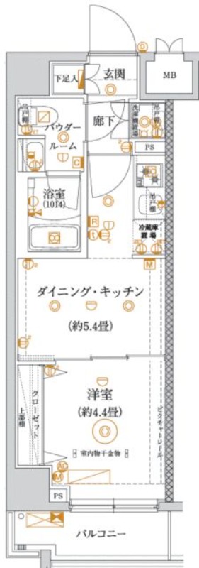 東武亀戸線 亀戸水神駅 徒歩2分 9階建 築1年の間取り写真