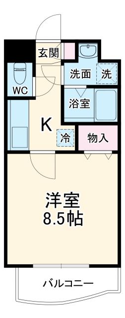 シャルム南流山弐番館の間取り写真