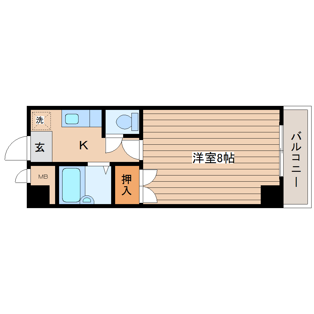 シャレード北仙台の間取り写真