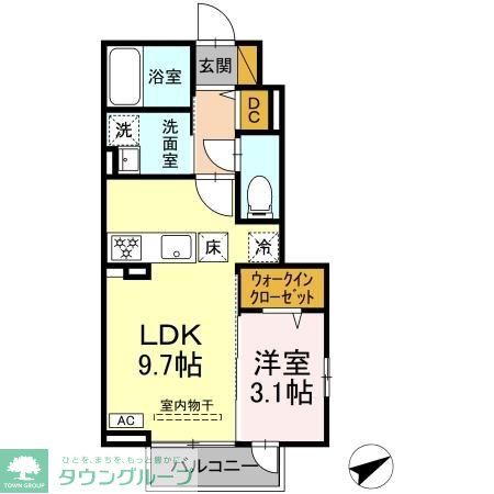 クレストパーク Aの間取り写真