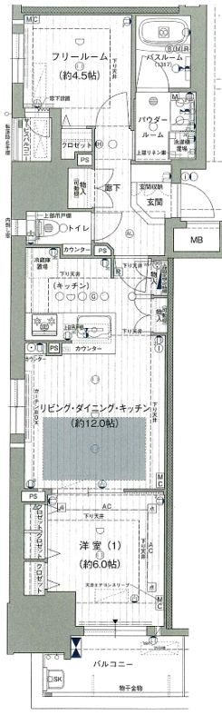 プレサンスロジェ名古屋久屋大通の間取り写真