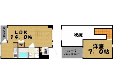 KDXレジデンス西新の間取り写真