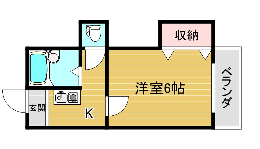 スワンハイツの間取り写真