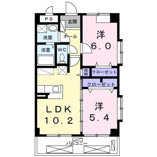 名護市 4階建 築12年の間取り写真