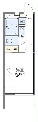 レオパレスプレステージ三津屋の間取り