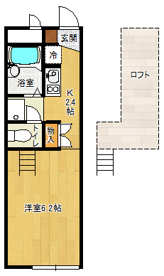 レオパレスかずの間取り