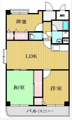 ベルローゼ浜寺の間取り