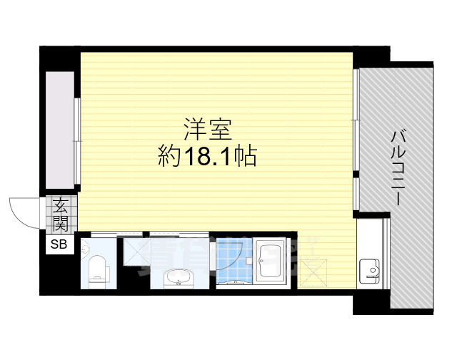 堺市堺区栄橋町のマンションの間取り