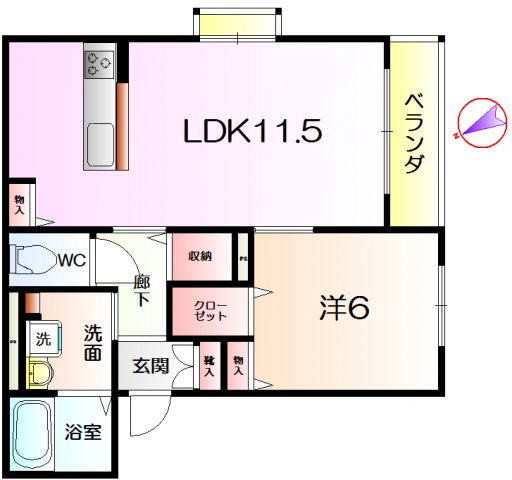 ソラーナ堺の間取り