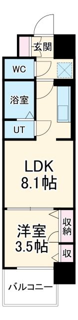 ファステート名古屋駅前アルティスの間取り