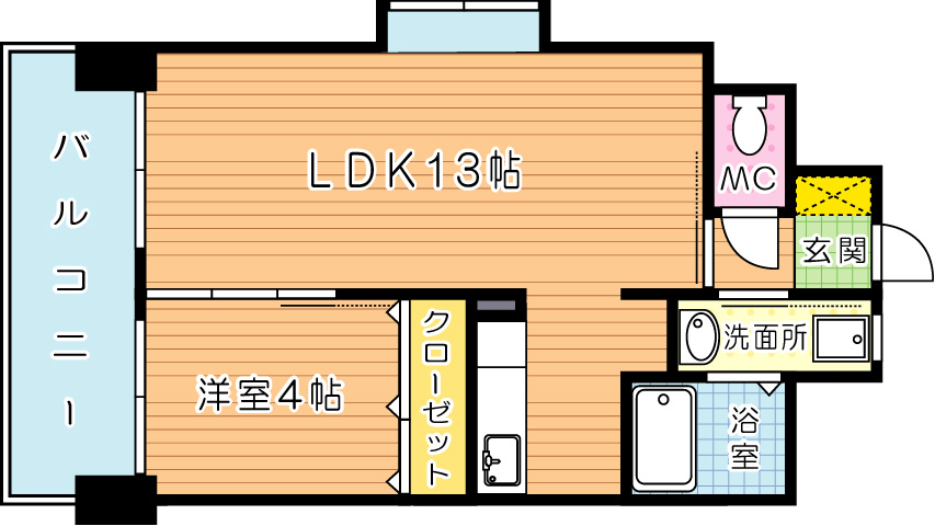 戸畑駅前銀座ビルの間取り