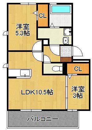 シトラスコートぶんごばしの間取り