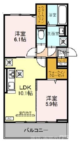 D-ROOM一乗寺の間取り