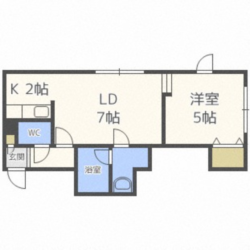 ウイングコート学園前の間取り