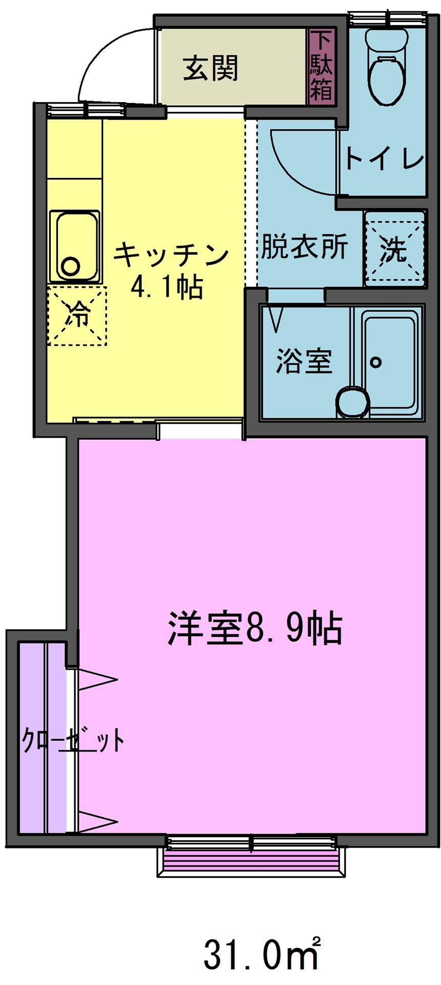 コーポアズールIIの間取り