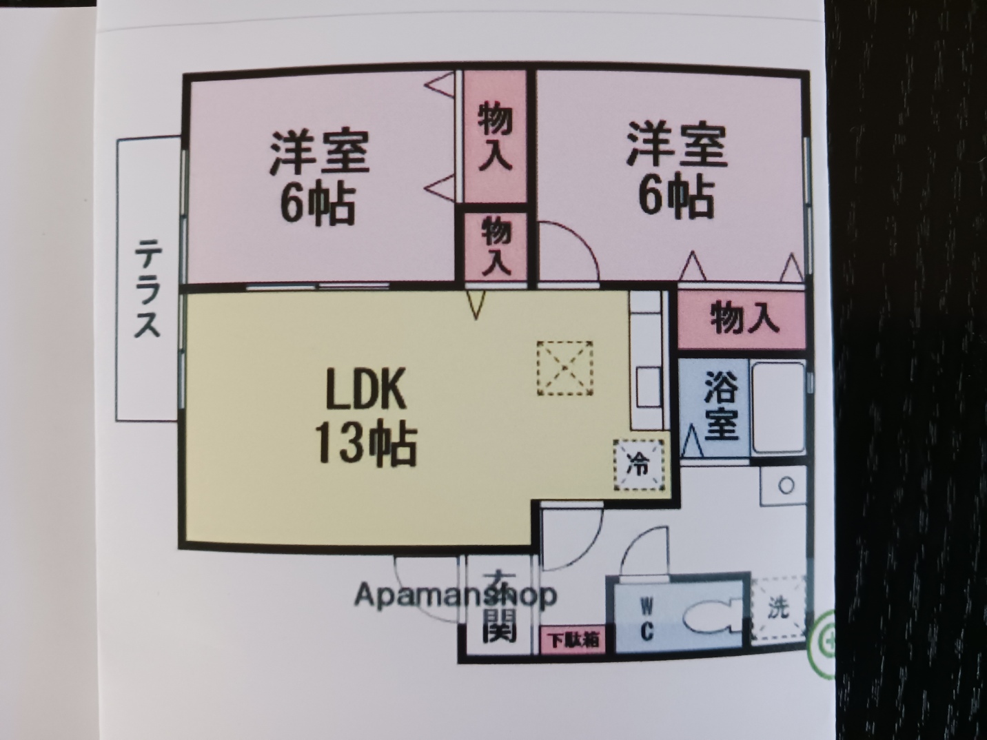 ソルレヴァンテ　B棟B棟の間取り