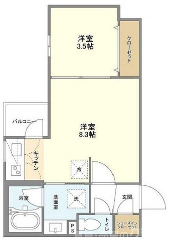 ウェルスクエア京都智恵光院の間取り