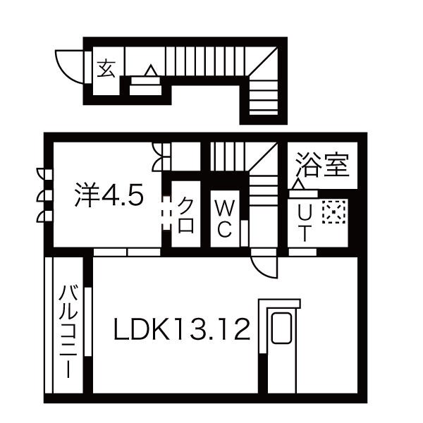 姫路市広畑区吾妻町のアパートの間取り