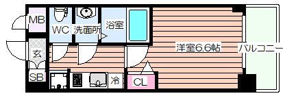 【プレサンス新大阪イオリアの間取り】