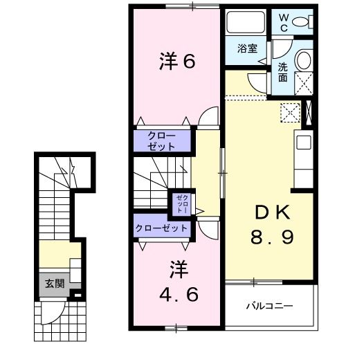 クレストヒルズの間取り