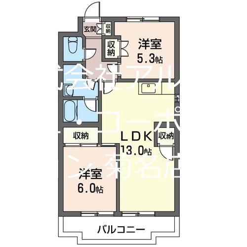 グランメール鈴木の間取り