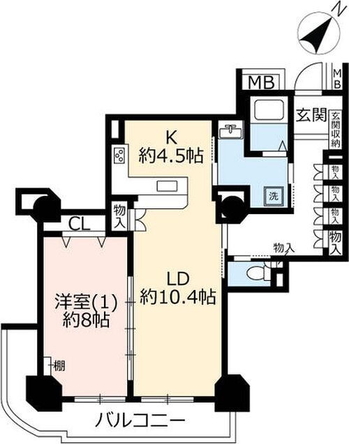 【ＵＲオルトヨコハマビュータワーの間取り】