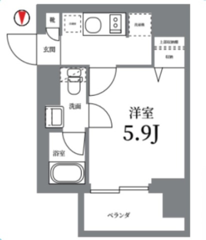 Log武蔵小杉の間取り