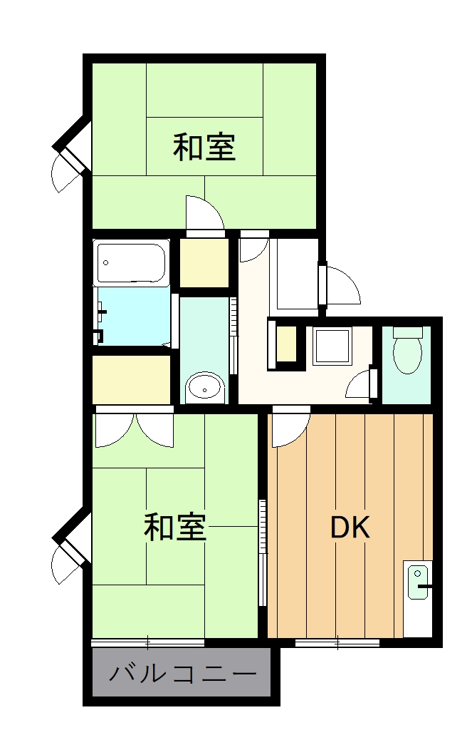 メーレルハイツの間取り