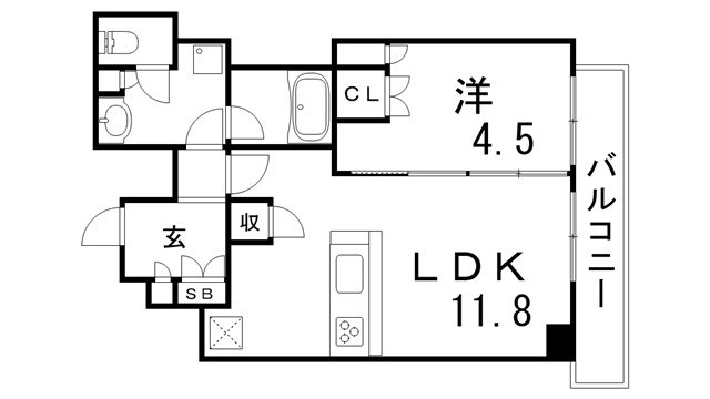 ザ・パークハウス神戸タワーの間取り