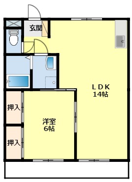 豊田市御幸本町のアパートの間取り