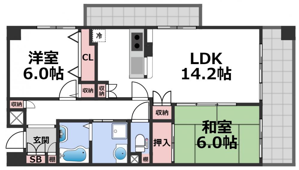 VIVO松ヶ鼻の間取り