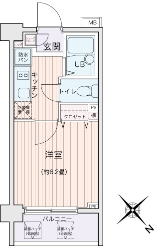 エコロジー都立大学レジデンスの間取り