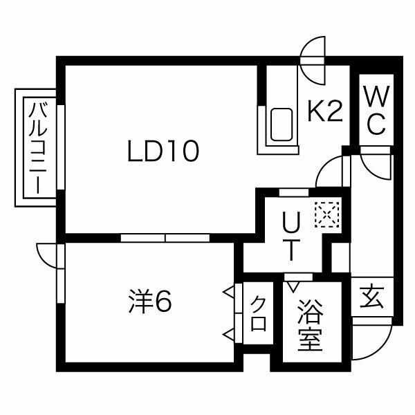 Ｇｒａｎｄｅｅ桑園(グランディー桑園)の間取り