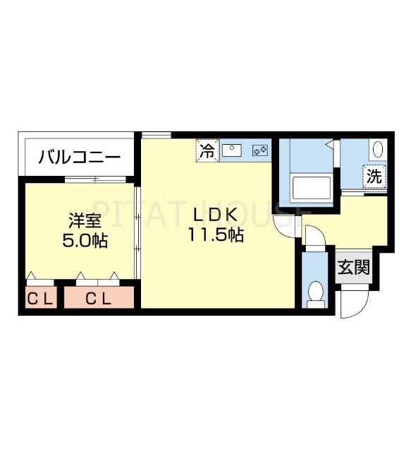 フジパレス秋月川田の間取り