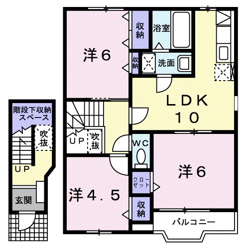 アンソレイエIの間取り