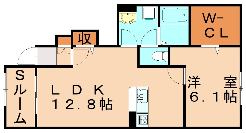 嘉穂郡桂川町大字九郎丸のアパートの間取り