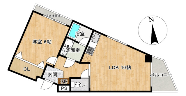 リバーコートFURUKAWAの間取り