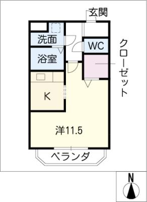 エステート愛西の間取り