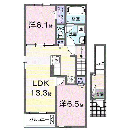 Ｔａｋａｒａｂａｋｏ　IIIの間取り